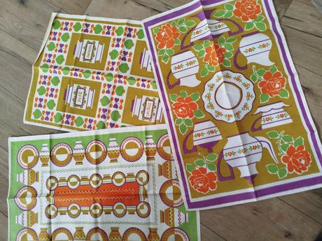 Retro vintage utierky 3 ks, 