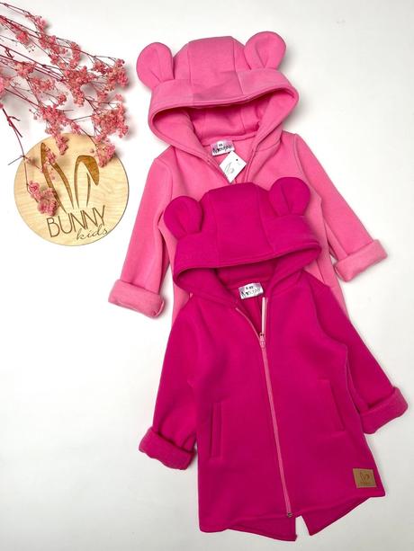 Zateplené mikiny s uškami, active,80 - 134