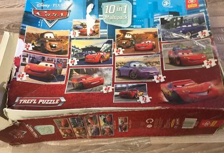 Puzzle cars 10in 1 ,darujem k nákupu, 