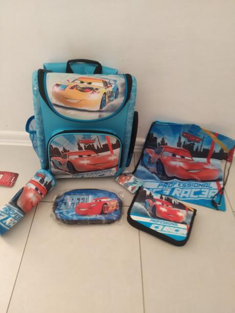 Školská taška mc queen+ peracniky+ vrecko na úbor/, 