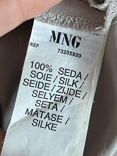 Mango luxusne 100 perc silk hodvab tielko top tric, mango,m