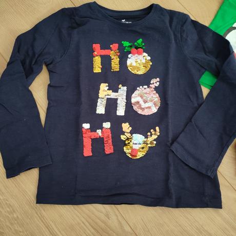 Tri vianočné tričká f&f, veľ.122, f&f,122