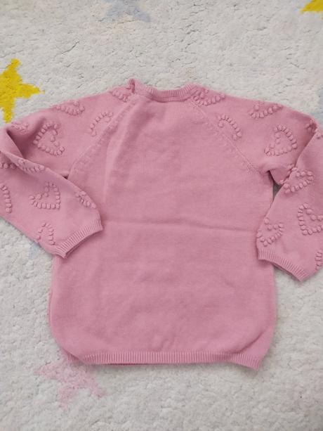 Svetrík so srdiečkami, h&m,98