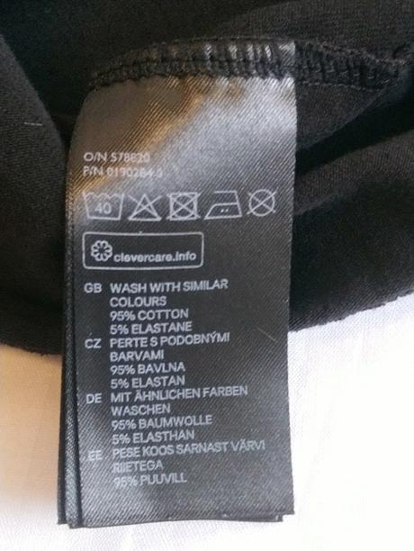 Dámsky čierny elastický top na ramienka, h&m, s, h&m,s