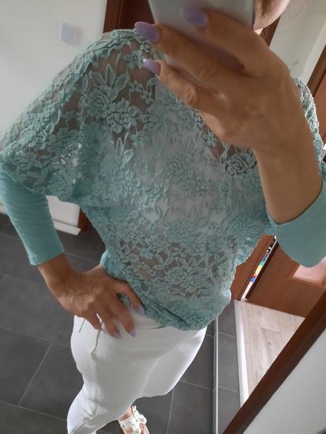 Čipkovaný pulover m, l, m