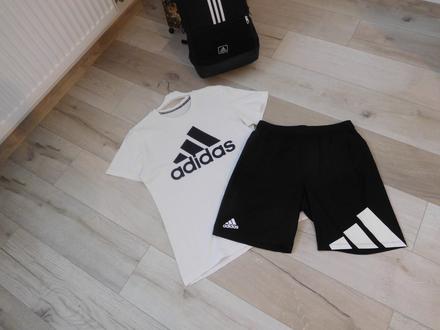 Adidas tričko+šortky, m, m