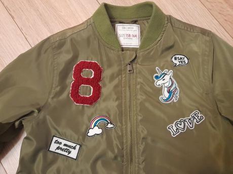 Bombera s nášivkami, primark,158