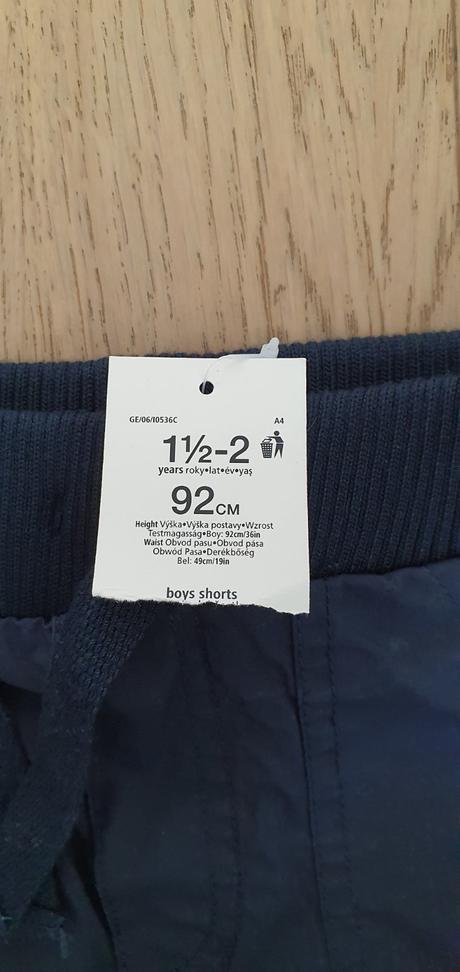 Krátke nohavice 92, f&f,92