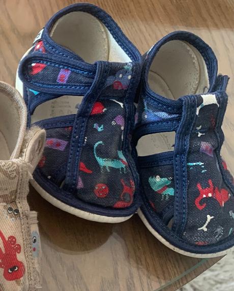 Papuče rak vel.20,5 +papuče vel.20-22, rak,20