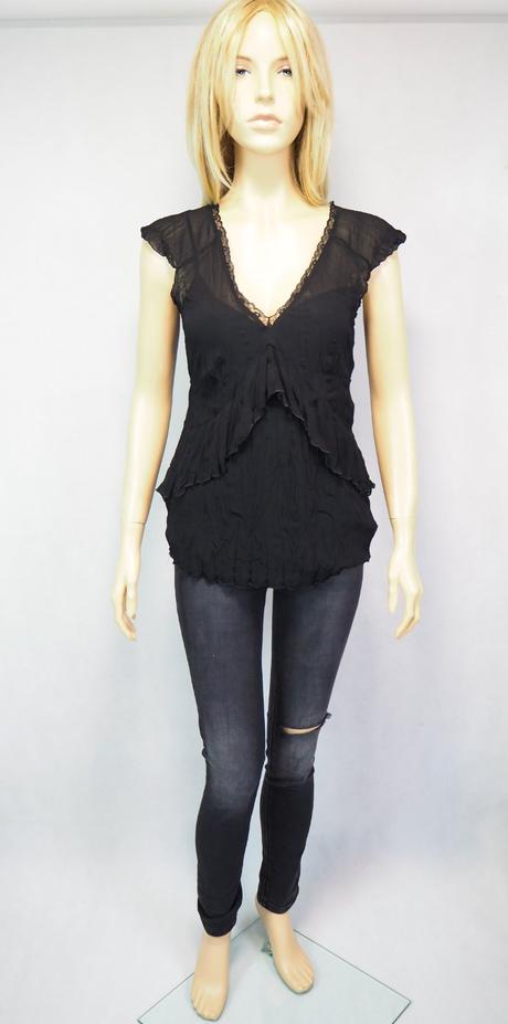 Kvalitný čierny top esprit, esprit,40