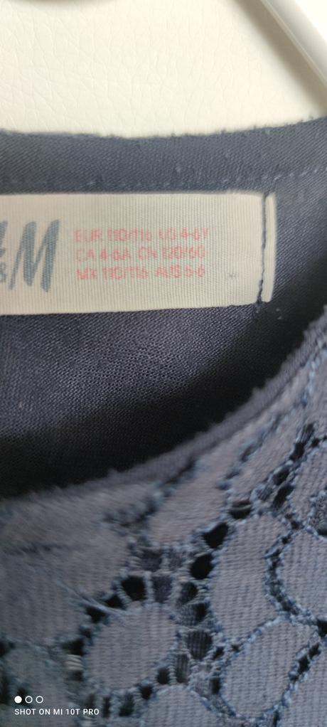 Čipkované šaty, h&m,110
