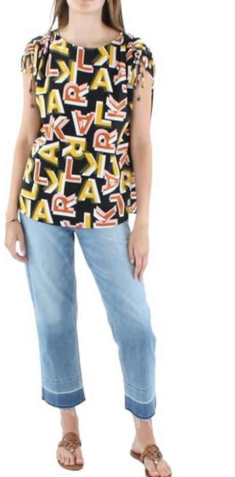 Karl lagerfeld original krasna,kvalitna bluzka/top, m