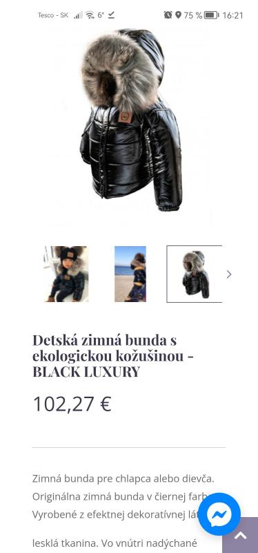 Lattante lesklá bunda, 116