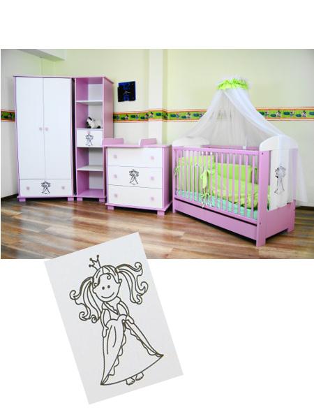 Detská komoda princess,