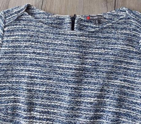 Modré melírované šaty, street one,38