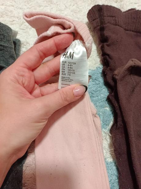 6 balenie pančuch velk. 122/128, h&m,122