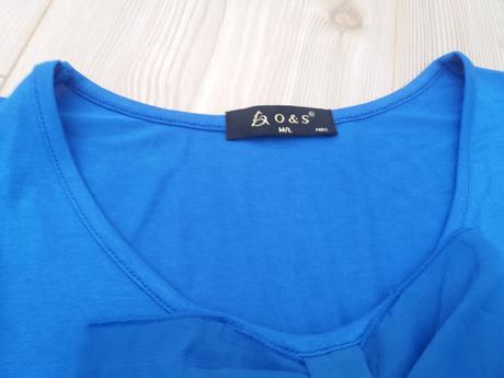 Modrá blúzka s mašľou, m