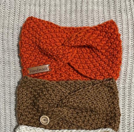 Štrikované čelenky,