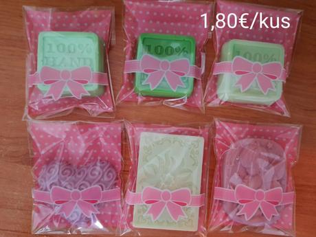 Voňavé darčekové mydielka, 