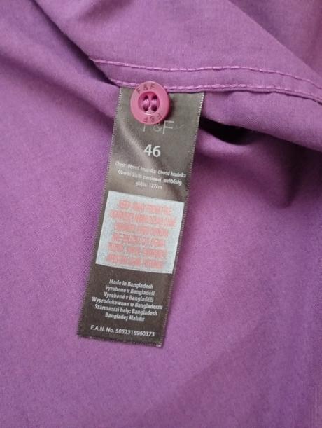 Krásna purpurová košeľa +modrá grátis (už s poštou, f&f,46