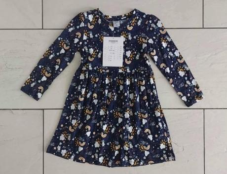 Tmavomodré šaty dr. veľ. 104, kik,104