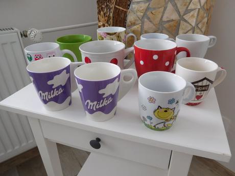 Šálky nové-nepoužívané, rozne,, 