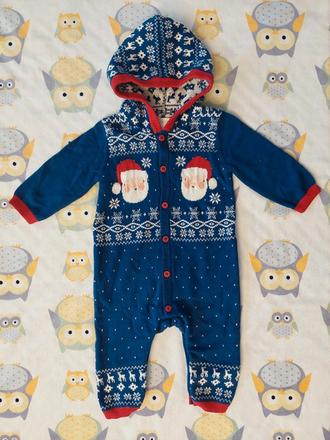 Pletený vianočný overal zn.miniclub veľ.0-3m, 62