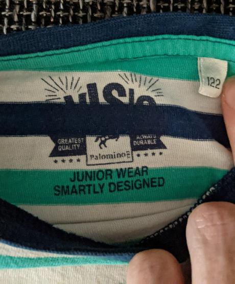 Tričko pásik s dlhým rukávom, palomino,122