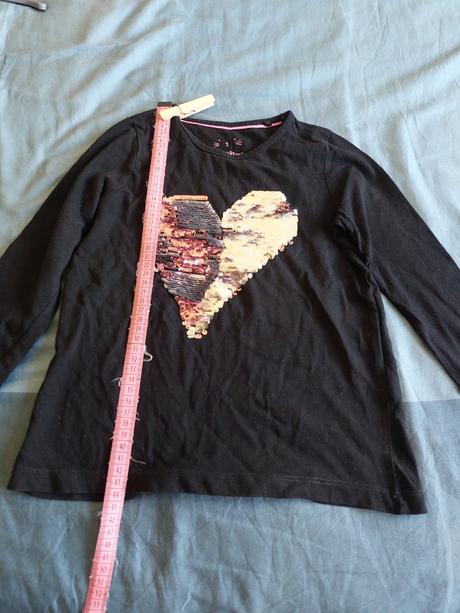 Tricko flitrovane srdce, lupilu,110