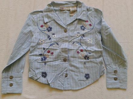 Blúzka s vyšívanými kvietkami 4-5r., 110