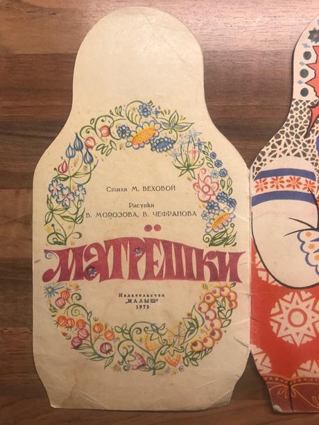 Kniha v tvare matriošky originál ruska,