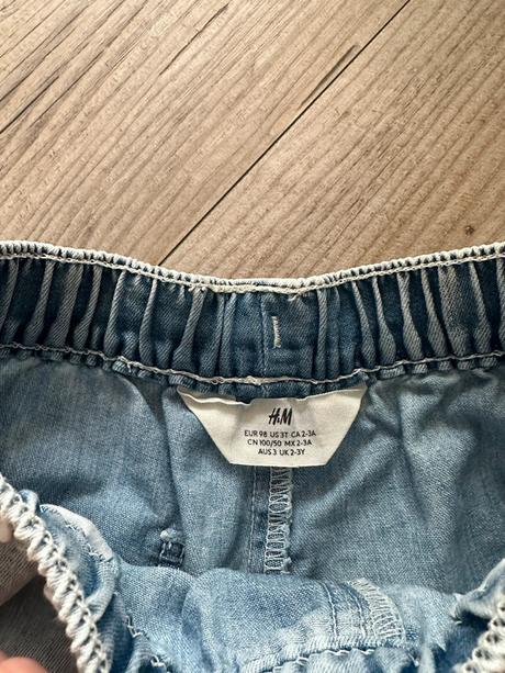 Detské riflove kraťasy, h&m,98