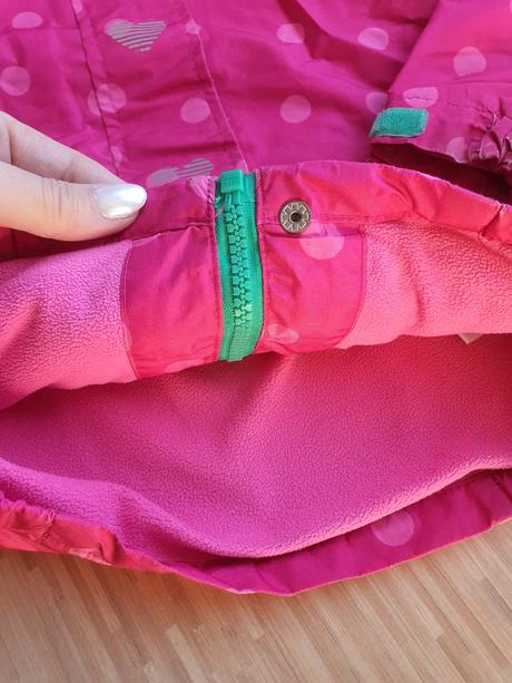 Bodkovana bundicka so srdieckami tchibo, tchibo,98