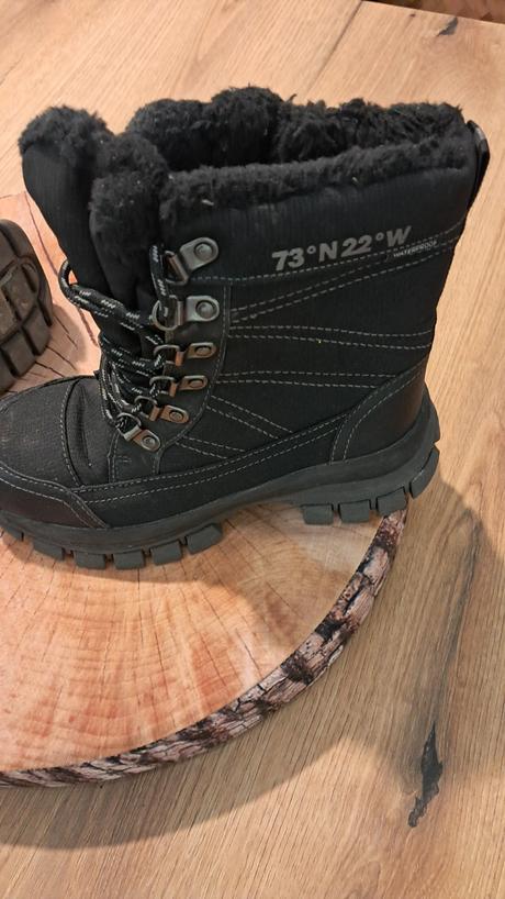 Nepremokavé čižmy na zips 33/34 22 cm, h&m,33