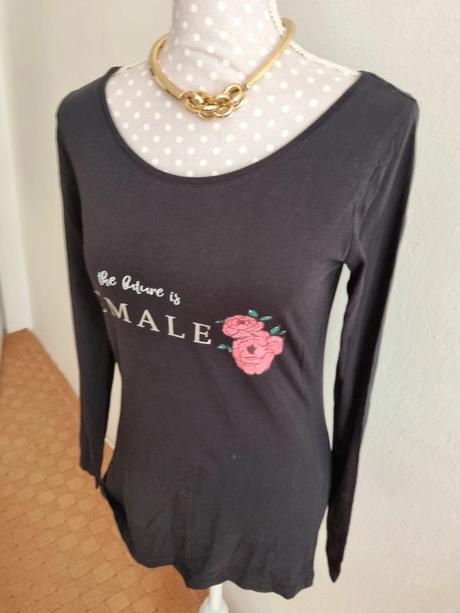 Čierny top s potlačou orsay 38, orsay,38