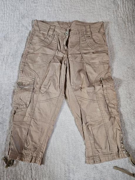 Trojštvrťové nohavice, okay,36