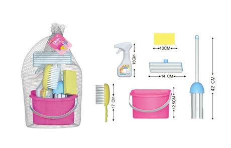 Upratovacia sada v kýbliku,