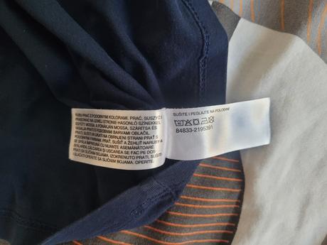 Tričko tmavomodre dvojicky, c&a,128