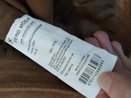 Kožená sukňa, vero moda,m