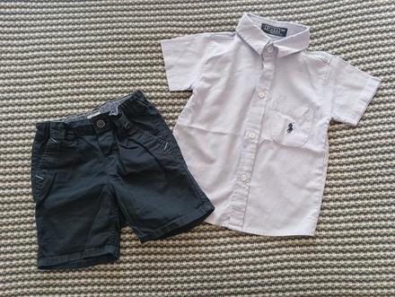 Ralph lauren košeľa a kraťasky, ralph lauren,92