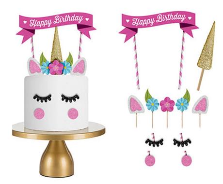 Tortový zápich jednorožec - skladom, tz-10,