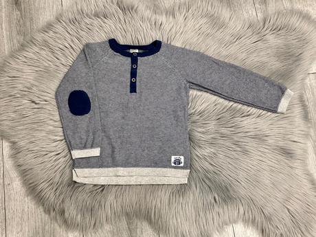 Modrobiely h&m svetrík veľ. 92, h&m,92