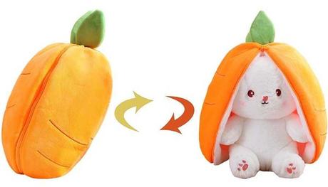 Plyšový králik králiček ukrytý v mrkvi - plyšák 30, 