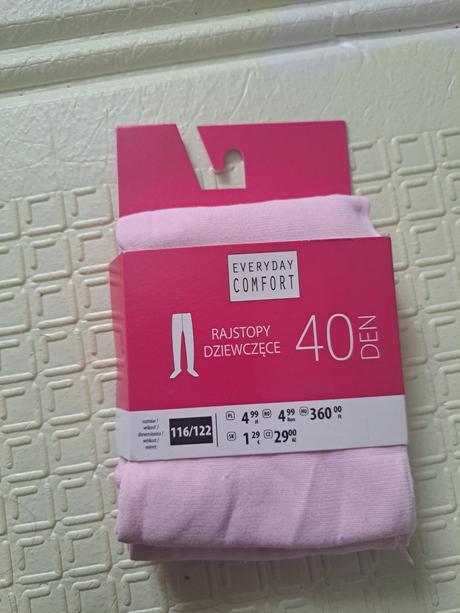 Pančuchy silonky pre slečnu, rozm. 116/122cm, daru, 116