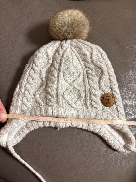 Zimna ciapka s rukavicami, h&m,74