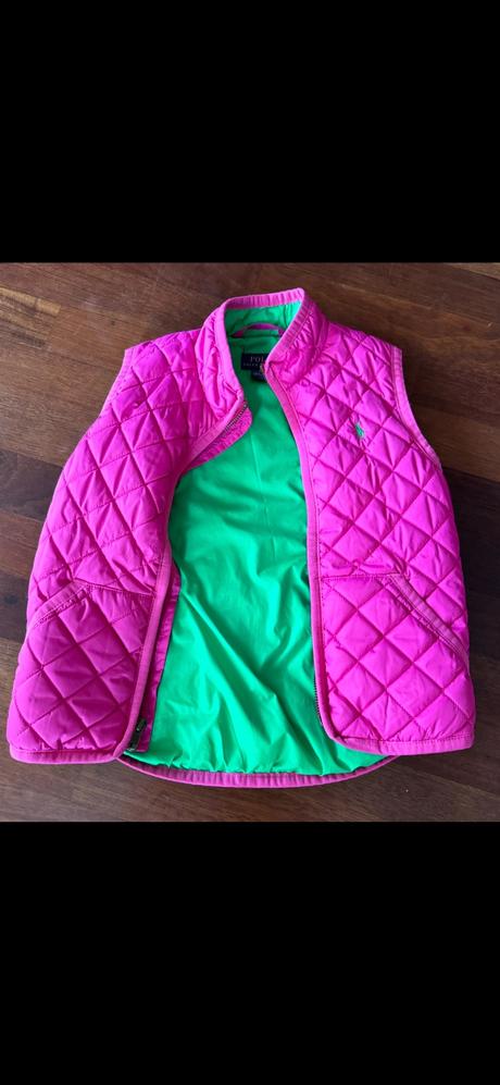 Dievčenská ružová vesta ralph lauren, ralph lauren,116