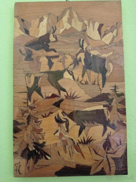 Drevená obrazy "poľovnicke motivy", 