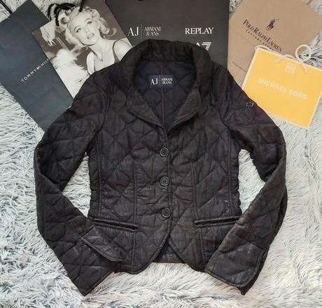 Trblietavý kabátik armani jeans, armani,xs