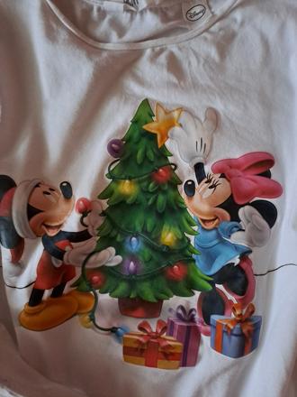 Vianočné tricko, h&m,134