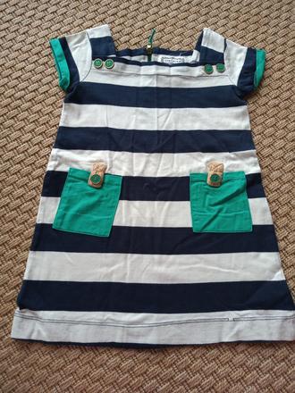 Jedinečné prúžkované šaty s vreckami, 86